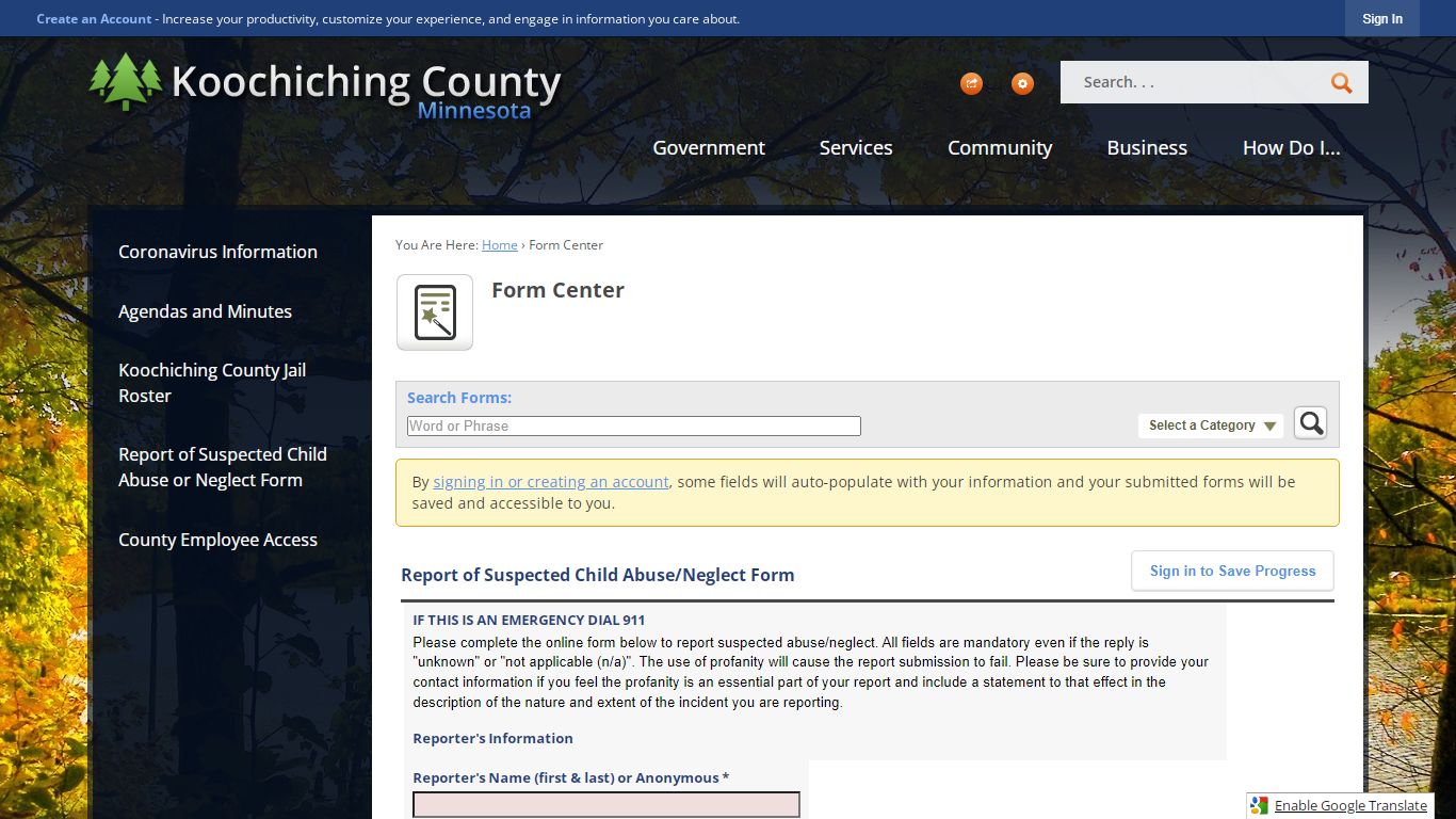 Form Center • Koochiching County, MN • CivicEngage